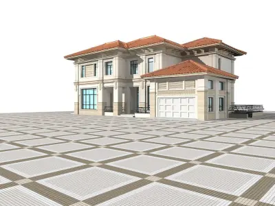 Villa house 3D model order