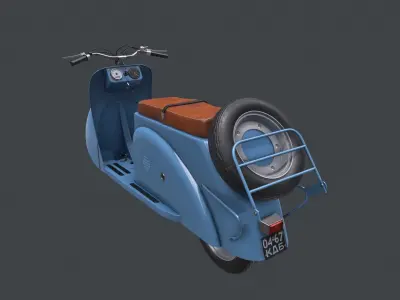 Soviet  scooter Tula T200 Free 3D model