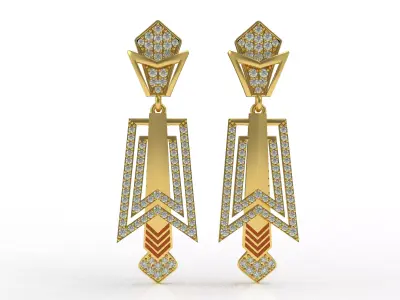 Diamond Pendant Set 51 3D print model