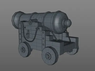 3D Cannon 3D model purchase