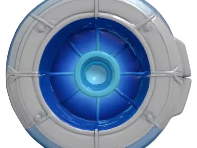 Glowing Blue Energy Core 3D model