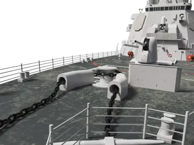 CombatShip Low-poly 3D model