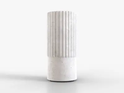 Vase Concrete Small Inverted Low-poly 3D model