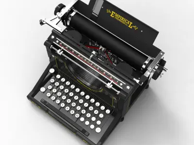 Antique Typewriter 3D model
