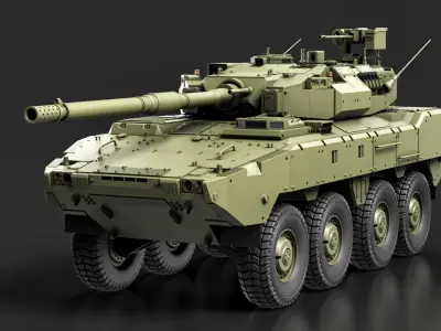 Tank Destroyer Highpoly 3d model 3D model