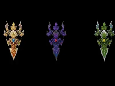 King Battle-Gloves Low-poly 3D model