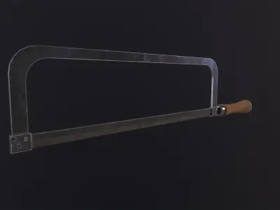 Hack Saw 3D Model Low-poly 3D model