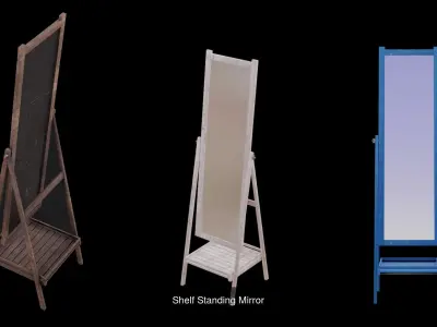 Standing Mirrors 3D Model Pack