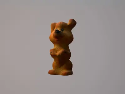 Toy dog Low-poly 3D model