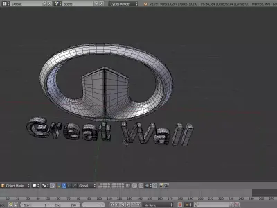 great wall motor logo 3D model