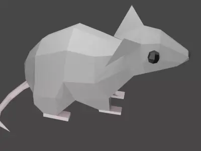 mouse Low-poly 3D model