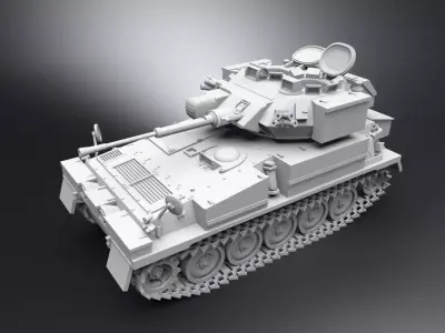 FV107 Scimitar scale model  3D print model