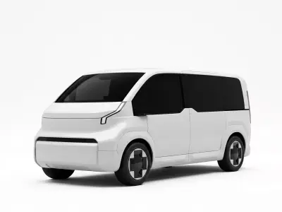 2026 Kia PV5 Passenger Low-poly 3D model