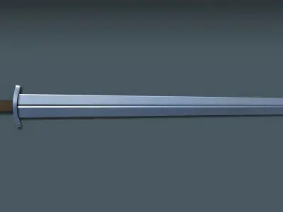 Medieval Arming Sword Low-poly 3D model