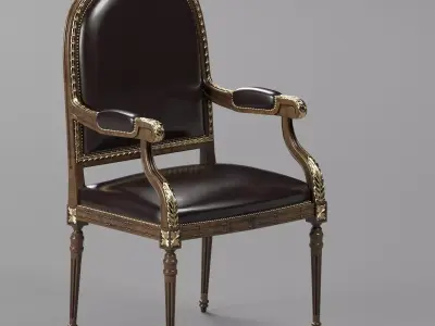 Francesco Molon ARMCHAIR WITH CARVING Vray - Corona 3D model