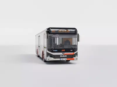 MAN Lions City bus Prague PID - Autobusy Praha 3D model