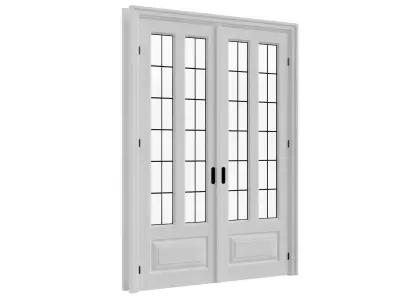 Interior Double Door 06 Free 3D model
