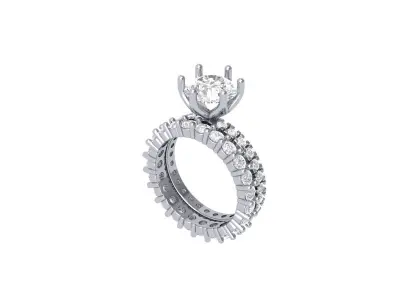 Wedding Ring  3D print model 424