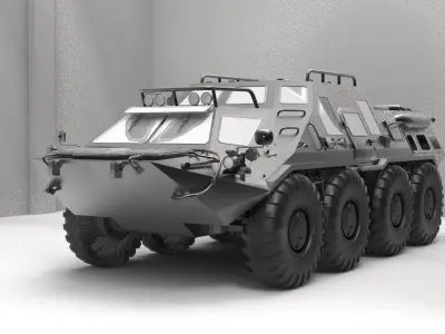 BTR Tuz 420 Low-poly 3D model