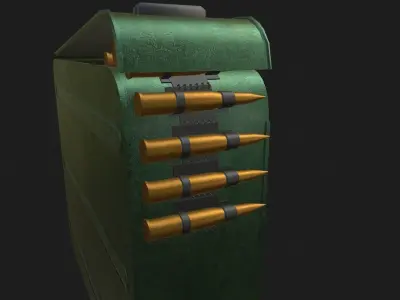 Ammo crate Low-poly 3D model get