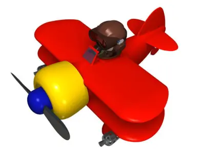 Toy Plane 3D model get