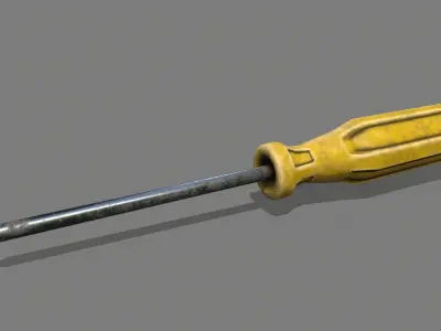 screwdriver Low-poly 3D model 54
