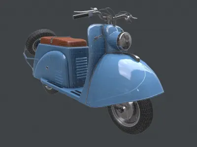 Soviet  scooter Tula T200 Free 3D model