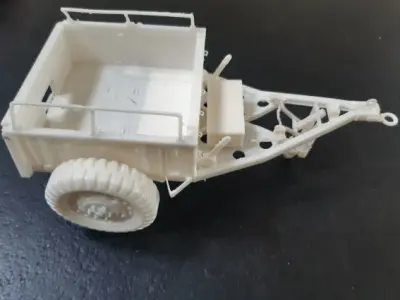 US M10 Trailer for RC Tank or military vehicule scale 1 16 3D print model