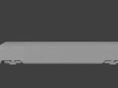 H0 1-87 scale Doppelstockwagen DABpbzfa 767 3D print model