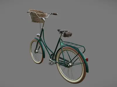 Classic Bicycle Low-poly 3D model buy