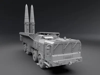 Iskander 9k720 Scale model   3D print model
