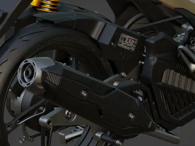 Vario 125 KZR 3D Modelling Low-poly 3D model
