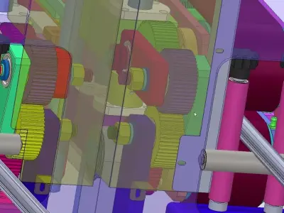 Rubber Seal Cutting Machine Dual Traction 3D CAD Model 3D model