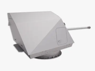 Bofors 57 mm Mk3 - Mk 110 3D model 3D model