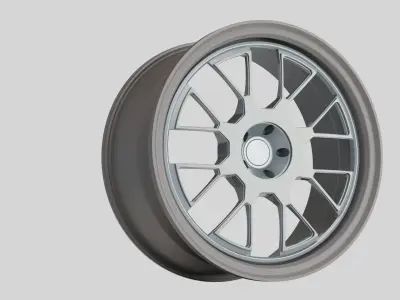 rims Grey style metalic wheel tuning stl 3D model