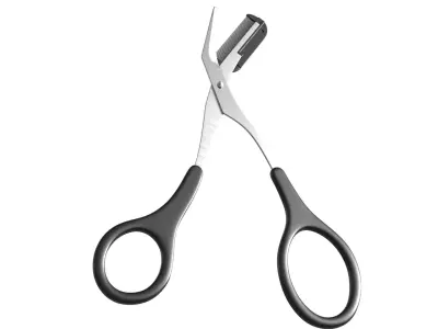 Eyebrow Trimming Scissors PBR Low-poly 3D model