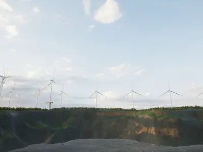 Wind Turbine Free 3D model get