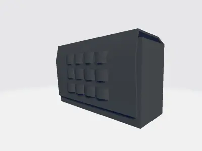 MIlitary Storage Low-poly 3D model