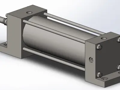 Hydraulic Cylinder 3D model