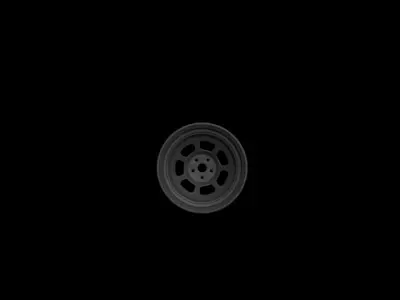 GOODYEAR Stock Car Wheel and Tire Low-poly 3D model
