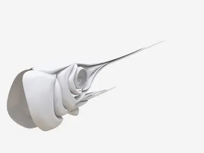 Fish Bone Head Low-poly 3D model