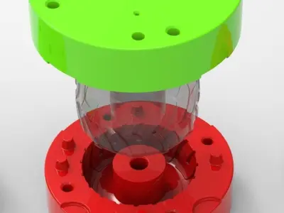 Mold for diecast Monster Jam tire 1 Scale 1 to 25 3D print model