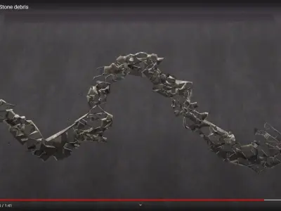 Ground Crack Collapse 03 3D model