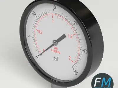 Pressure gauge 3D model buy