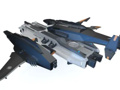 Sci-Fi - Aircraft - Iron 039M 3D model