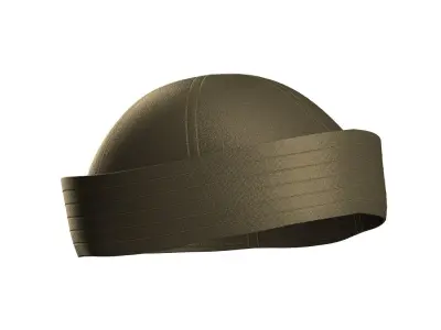Twill Sailor Hat 3D model