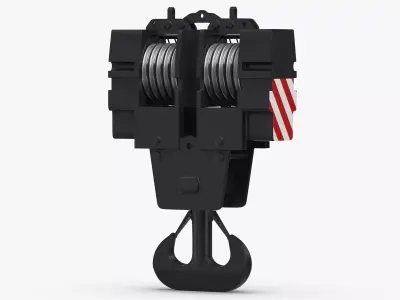 Liebherr LR Crane Hook Block 02 3D model