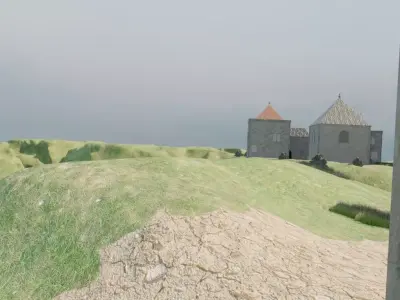 Abandoned Island Village 3D model