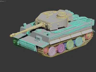 3D model of a tank 3D model
