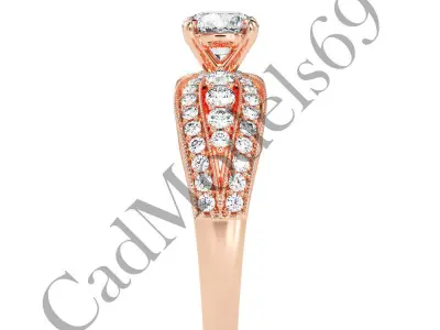 Engagement Ring49 3DM Model with 28 IMAGES and 7 VIDEOS 3D print model